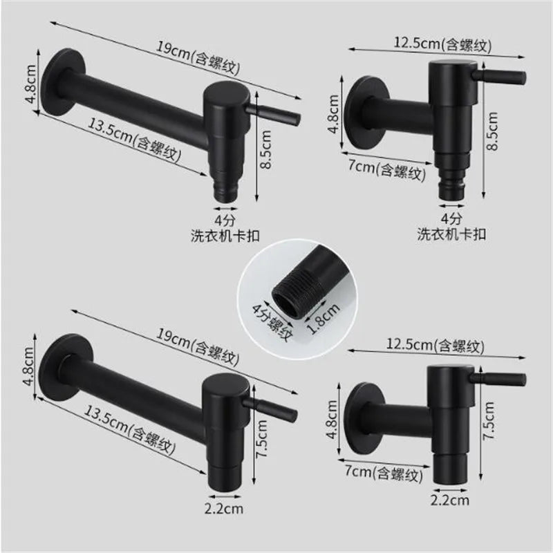 Bathroom Faucet Brass Tap Outdoor Garden Taps Washing Machine Faucet Mop Luxury Antique Decorative Kitchen Tap WC Bibcock