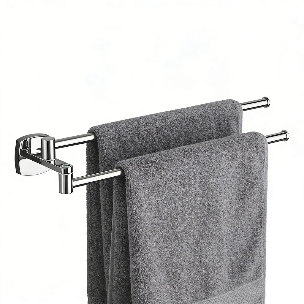 Bathroom towel bar, folding towel rack