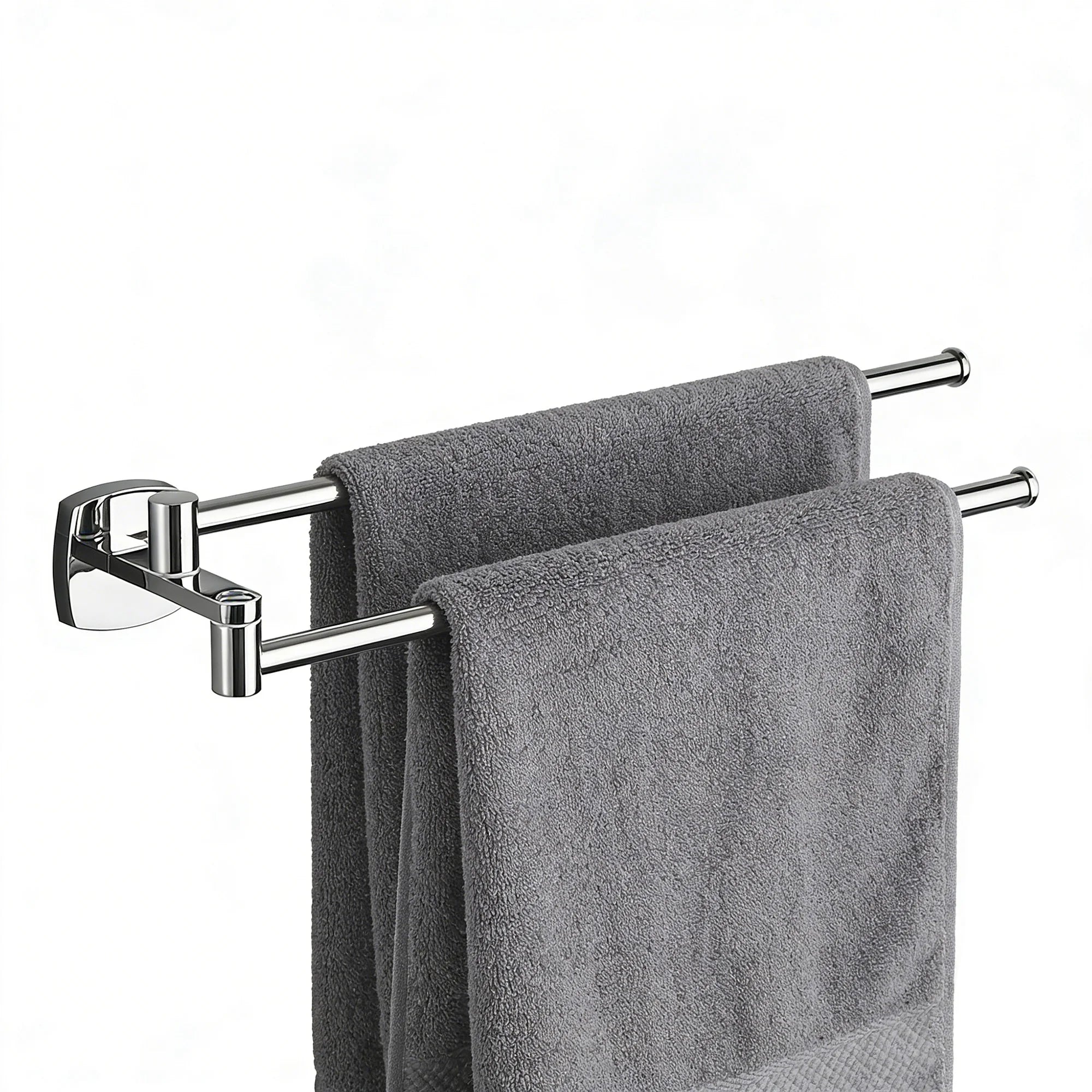 Bathroom towel bar, folding towel rack