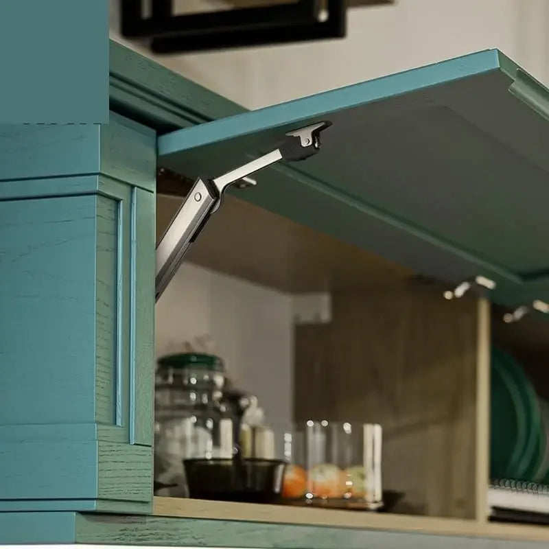 Heavy Duty Hydraulic Cabinet Hinge,45-105° Random Stop,Soft Closing Kitchen Hinges,Adjustable Door Support,Lift Up Door Hardware