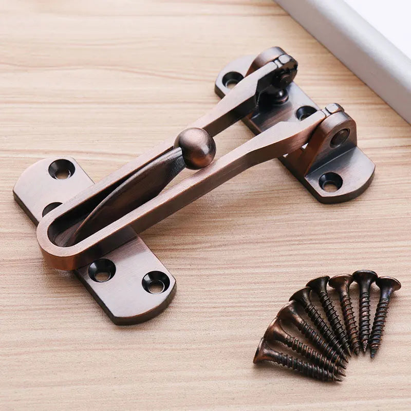 Door Bolt Home Anti-theft Room Door Bar Door Lock Latch for Home &amp,Hotel Security Door Chain Lock U Swing Front Door