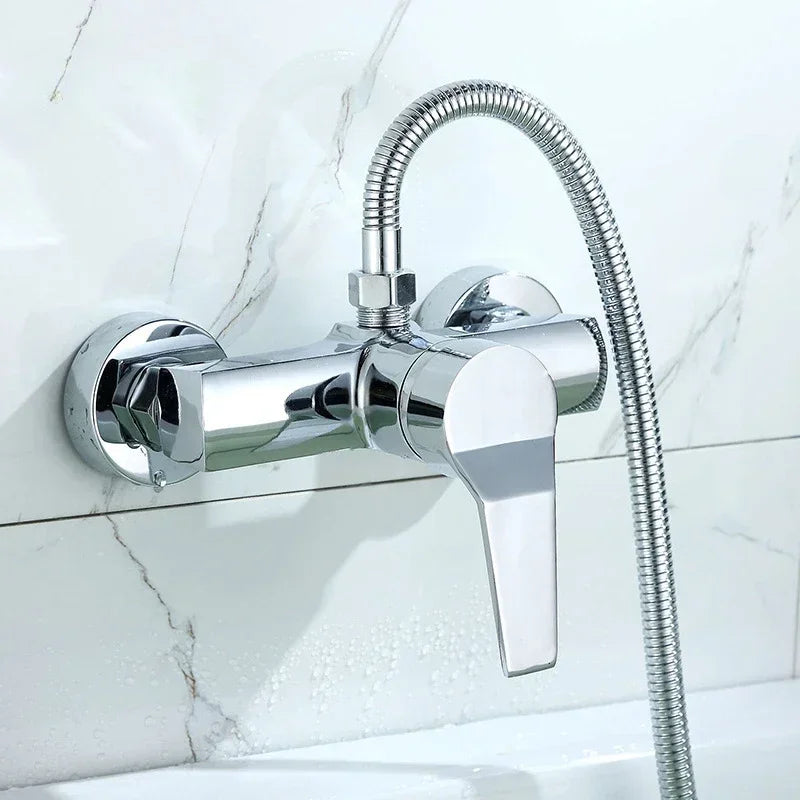 Bathroom Hidden Shower Faucet Household Wall Mounted Shower Faucet Water Heater Cold and Hot Mixed Valve Shower Accessories