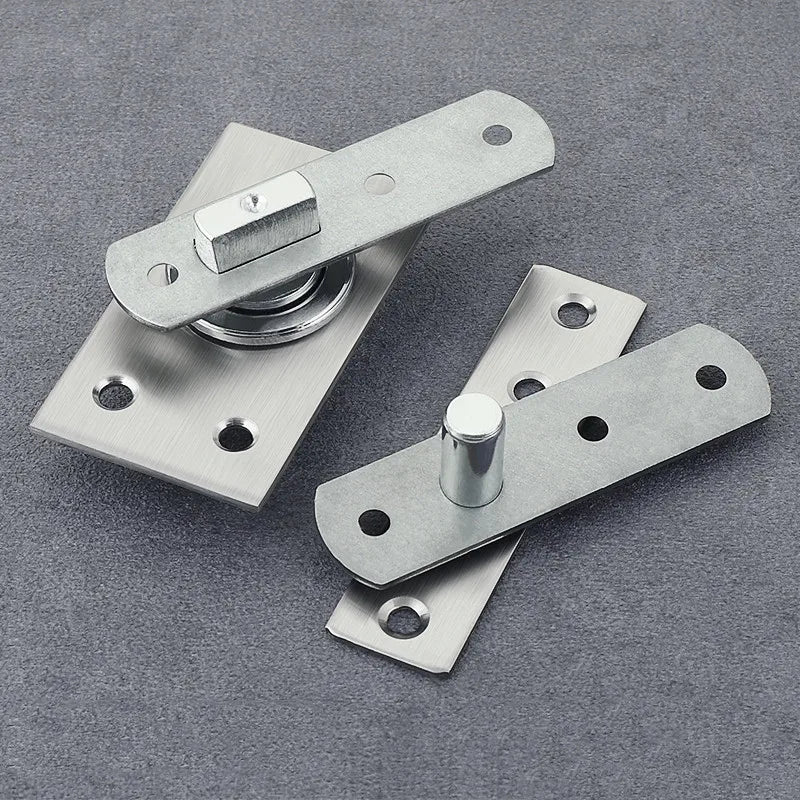 Stainless Steel Pivot Door Hinge Heavy Duty for Wood Shaft Murphy Hinge Up and Down Doors Rotating Hinges Location Shaft Hinge