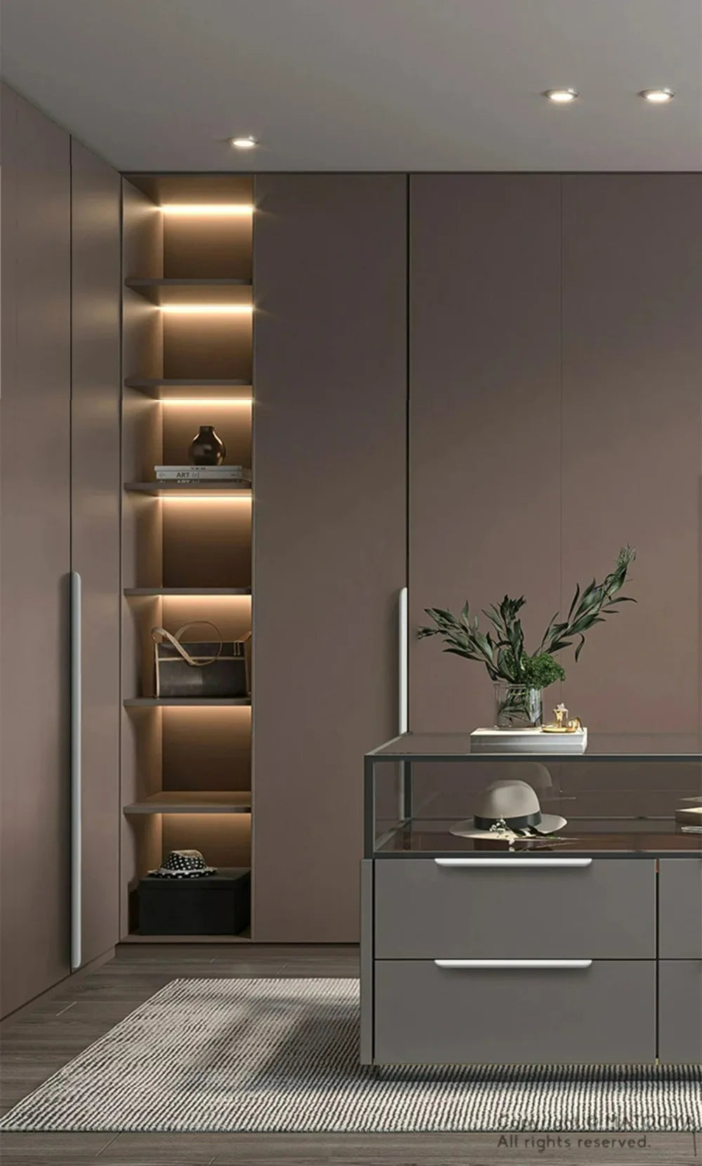 Simple Hidden Cabinet Handles  Kitchen Cupboard Door Pulls Elegance Long Handles Aluminum Alloy  Furniture Handle Hardware