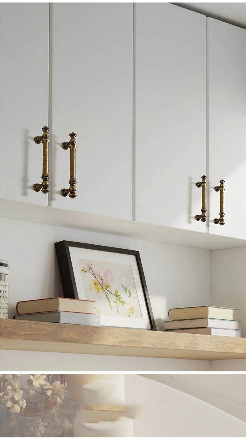 Furniture handles for kitchen cabinets, dressing table drawers, and wardrobes, durable and suitable for home decoration