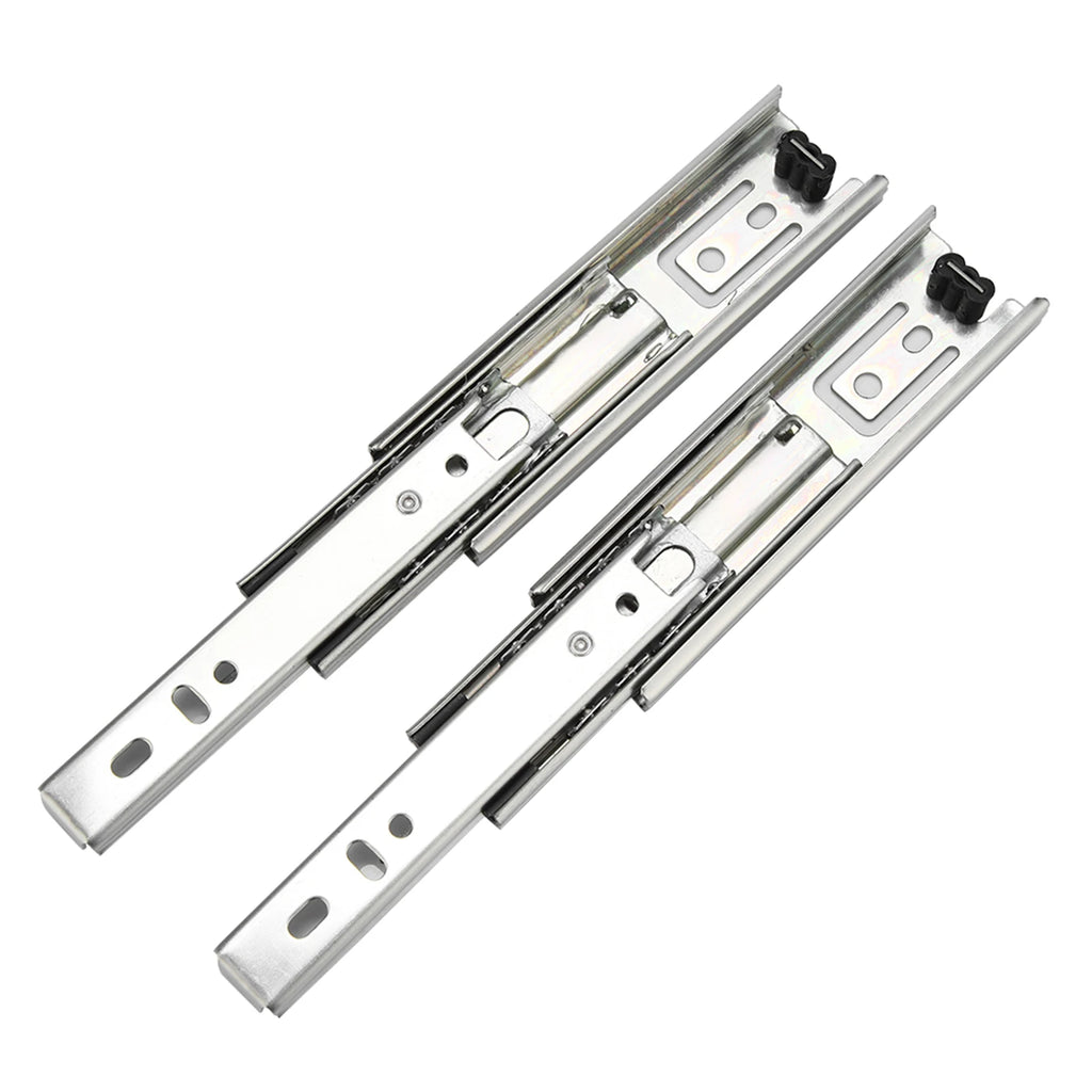 2pcs 5in Mini Short Drawer Slides Furniture Guide Rail Full Extension Kitchen Cupboard Drawer Hardware 35mm Width