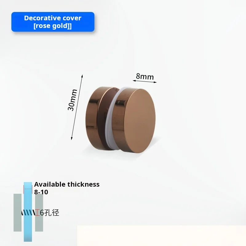 Glass Door Handle Bathroom Door Shower Door Handle Sliding Door Display Cabinet Wine Cabinet Barn Door Single Hole Round Knob