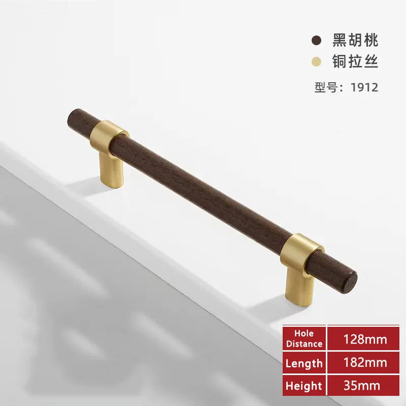 Wooden Cabinet Handles for Furniture Drawer Knobs Kitchen Cupboard Handles Wardrobe Door Knob and Handle Furniture Hardware