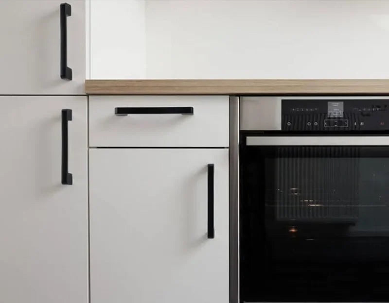 1Pcs Modern Black Aluminum Kitchen Cabinet Dresser Knobs Furniture Handles Pulls Cupboard Drawer Wardrobe Door Knobs