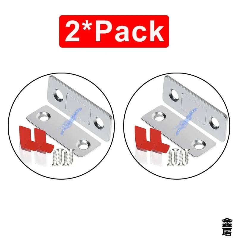 Magnetic Cabinet Catches Ultra Thin Door Strong Magnets Stopper Invisible Adhesive Drawer Magnet Lock for Kitchen Closet Closer