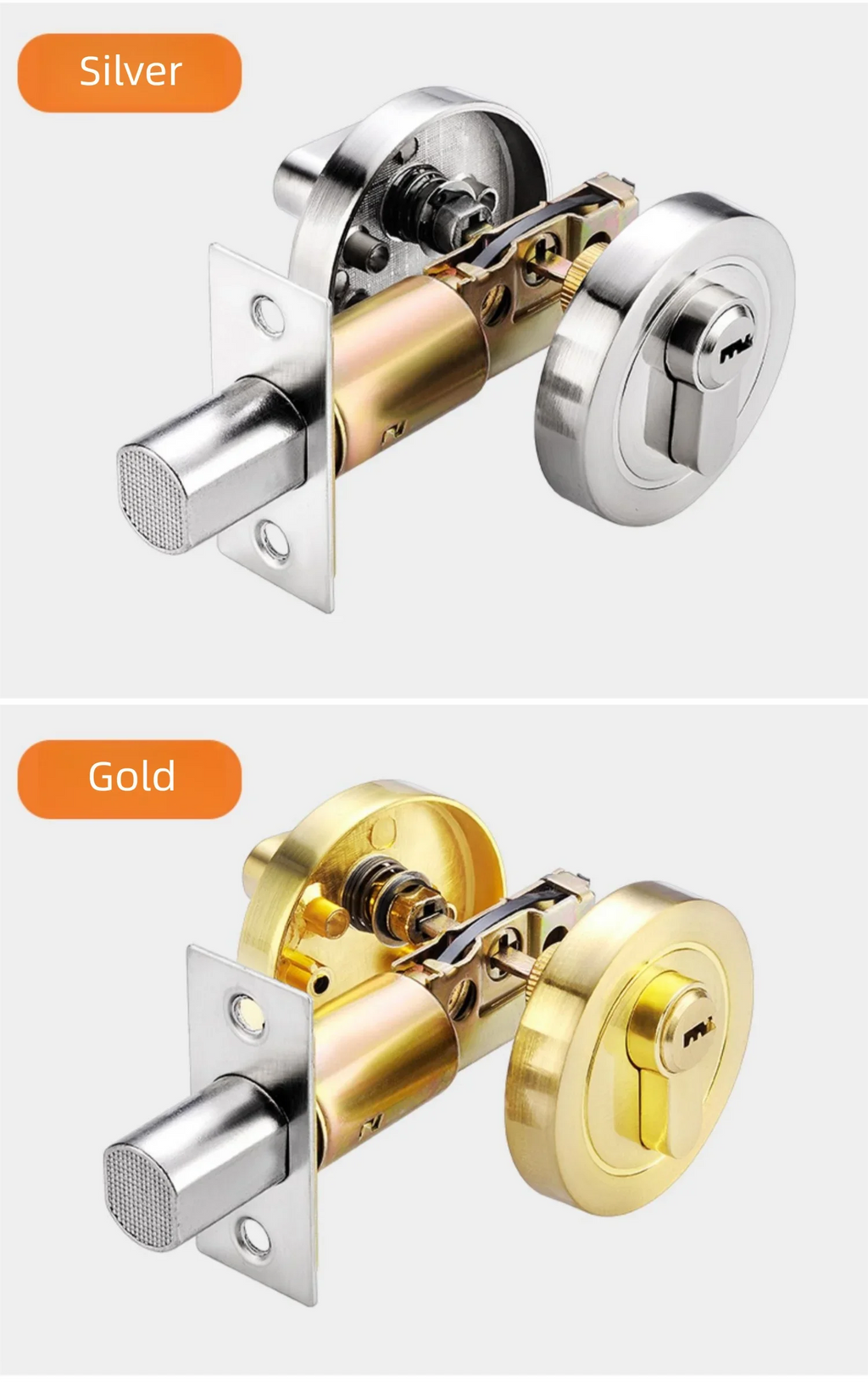 Hidden door lock; concealed lock; wooden door lock; single and double-sided lock; bedroom door lock; hallway lock; auxiliary ind