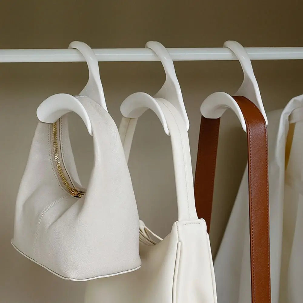 Multifunctional Plastic Hanging Storage Rack Closet Rod Anti-Damage Purse Handbag Hanger Hooks Handbag Organizer Wardrobe