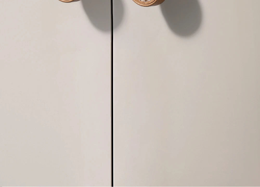 Modern minimalist wardrobe door handle drawer cabinet handmade leather small handle cabinet single hole gold handle set