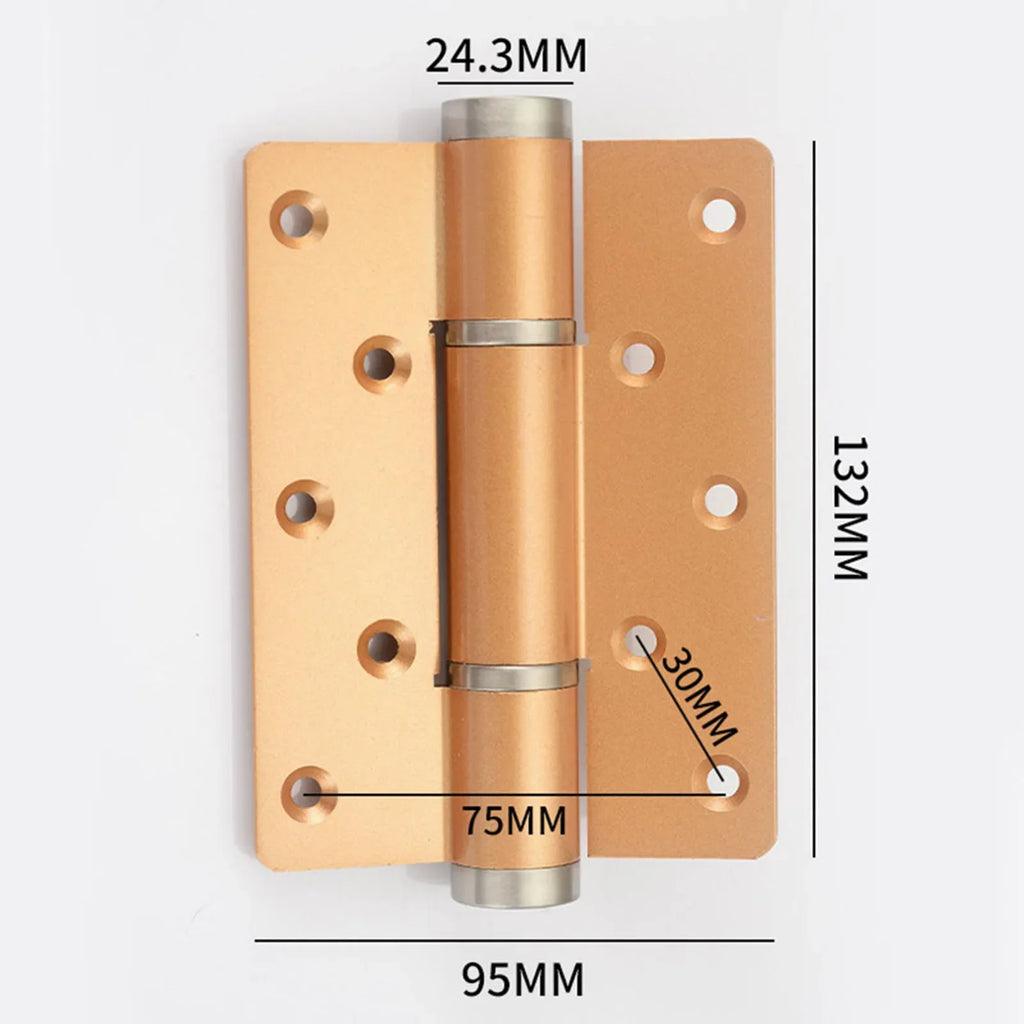 2 Pieces Soft Closing Door Hinge Automatic 90° Positioning Hydraulic Door Closer 5 Inch Adjustable Door Closer Hardware