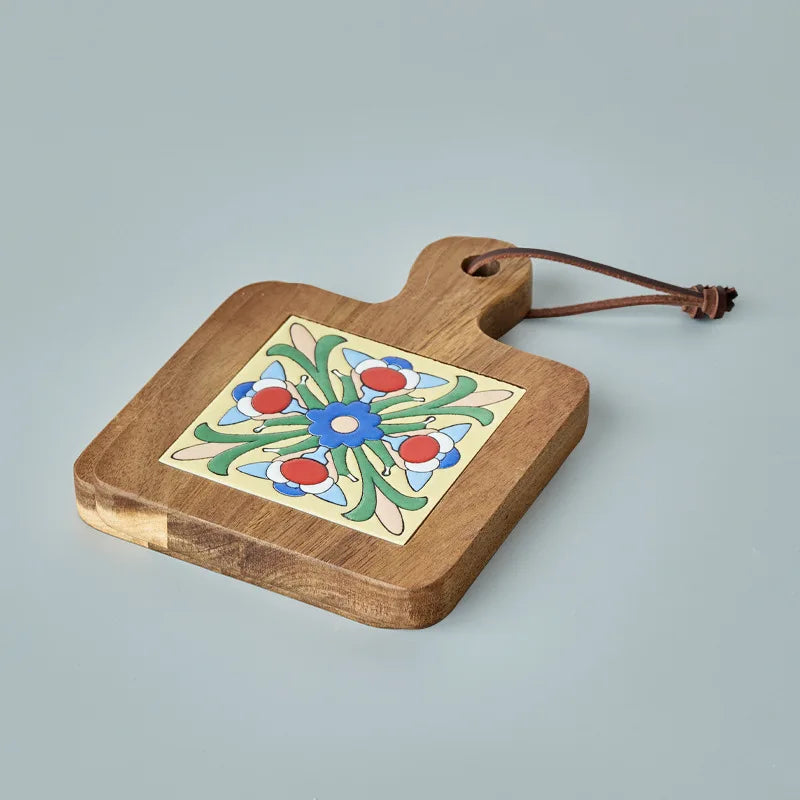 Large round Wooden Food Tray Serving Plate Waterproof l Wood Dert Plate Fruit Tray Wood Crt Decorative Item