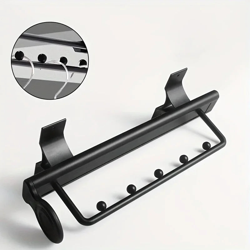 1pcs Retractable Closet Pull Out Rod Closet Valet Rod Extending Rail Pull Out Hanger Closet Valet Rod Rail Pants Hanger
