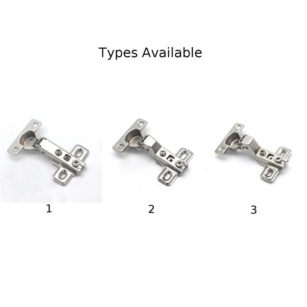 2Pcs 25mm Small Furniture Hinge Soft Close Hydraulic Damper Hinge For Kitchen Cabinet Cupboard Door Hinges Buffering Hardware
