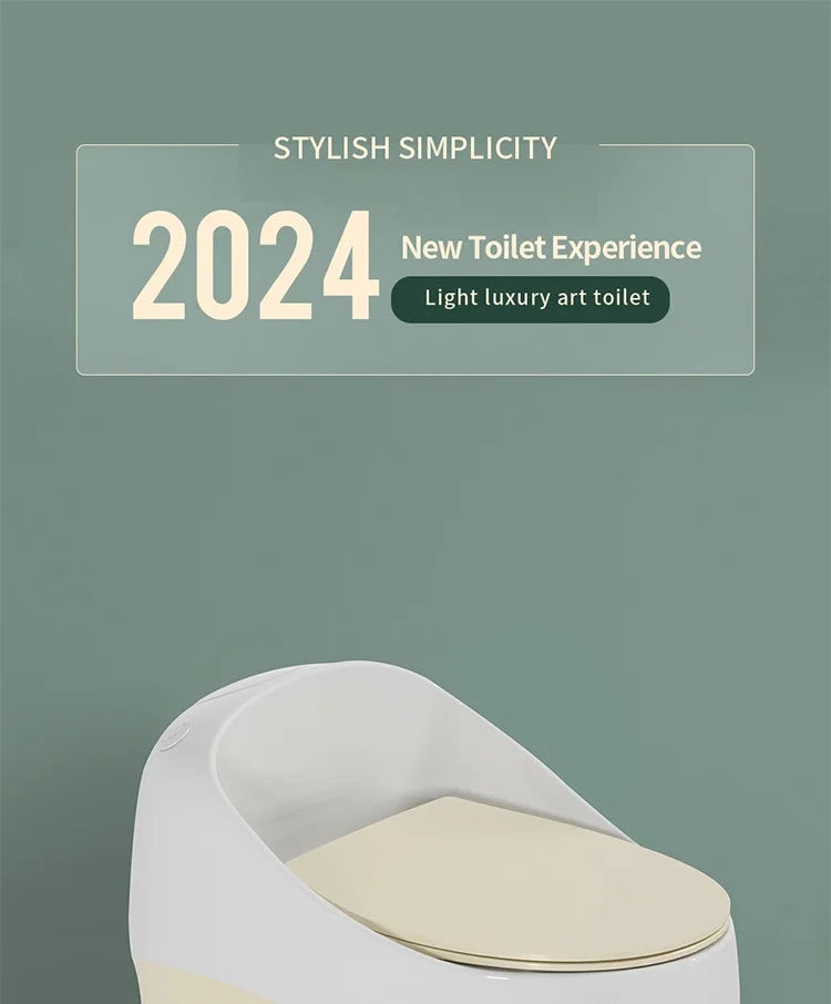 Bathroom Ceramic Toilet Modern Colored Bowl Wc Set Golden Wall Hung Toilet