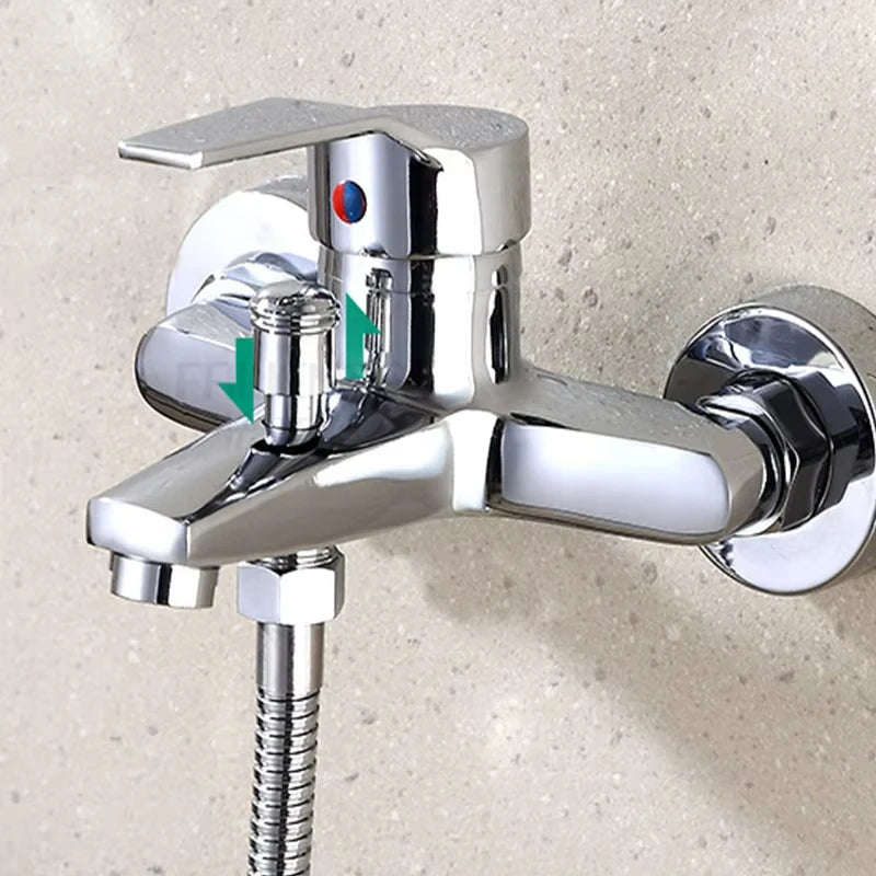 Grey/Silver T-Shaped Shower Set: Suitable for RVs and camper vans, tool-free installation, leak and explosion-proof.