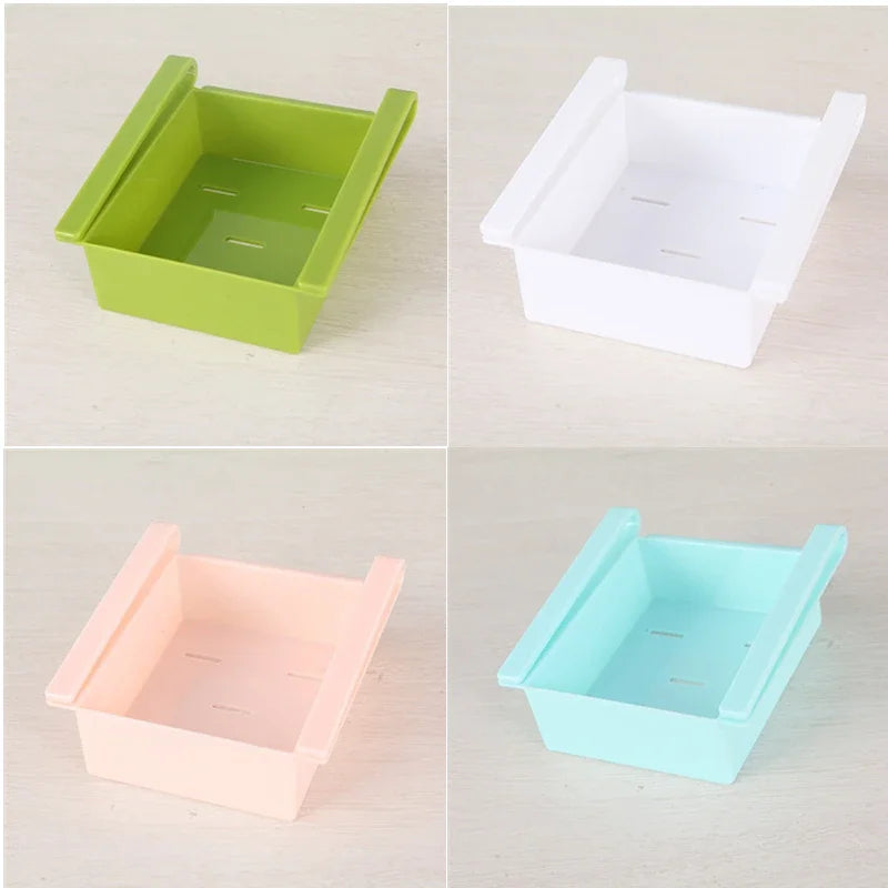 Pull-out Drawer Refrigerator Storage Box Creative Storage Rack Fresh Spacer Sort Boxes Kitchen Supplies Food Storage Containers