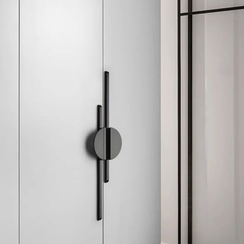 Modern Simple Black Round Counter Cabinet Door Pulls Drawer Knobs Furniture Handles Kitchen Cupboard Door Handles Hardware