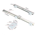 2pcs Computer Desk Drawer Slides Rail Track Hoisting Keyboard Tray Slide Rail Pull Steel Ball Furniture Hardware Accessories