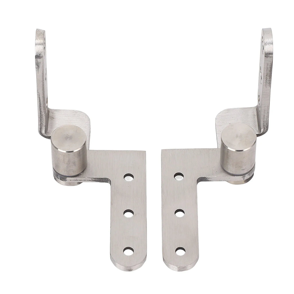 Door Pivot Hinges Heavy Duty Stainless Steel 270 Degree Rotating Inset Hinge Left Right Maximum Load 130lbs Silver Brushed