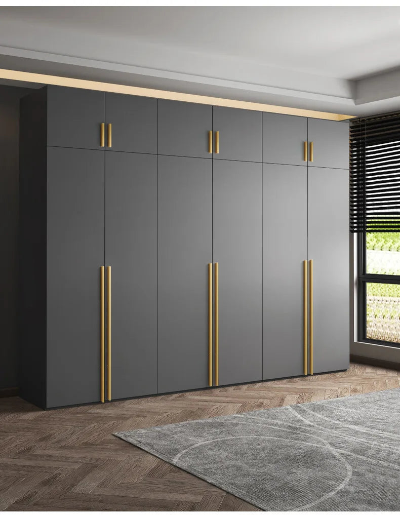 Modern Long Cabinet Handles Hidden-style Aluminum alloy Wardrobe Drawer Handle 800mm 1000mm Furniture Pulls