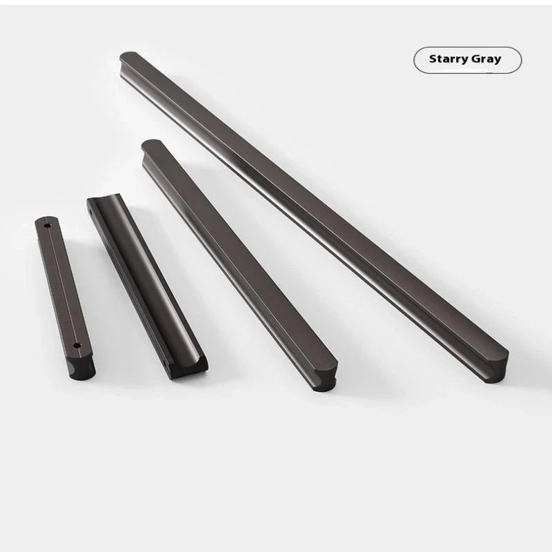 Modern Simple Light Luxury I-Shaped Cabinet Door Handle Extended Round Head Drawer Wardrobe Cabinet Furniture Door Handle