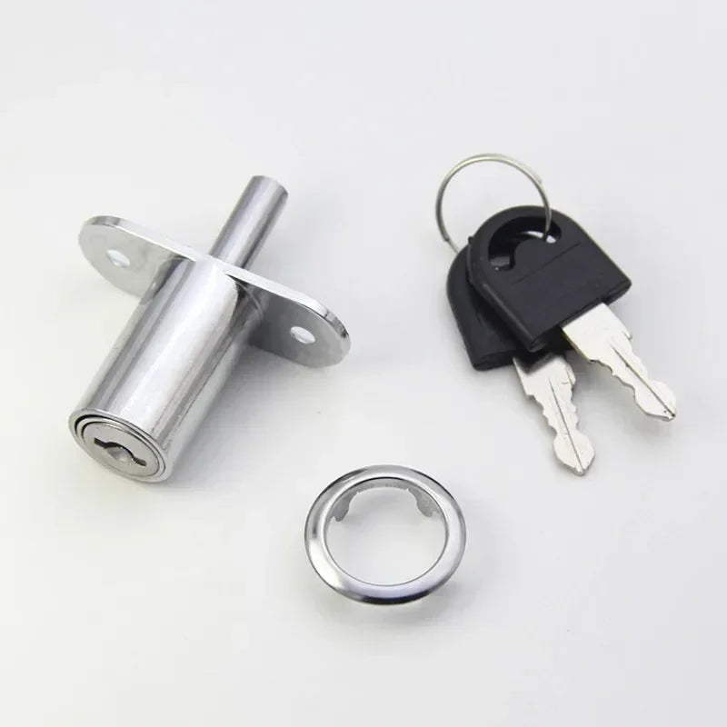 23/32mm Sliding Door Window Locks with Keys Tongue Door Bolt Latch Cabinet Wardrobe Sliding Door with Key Furniture Hardware