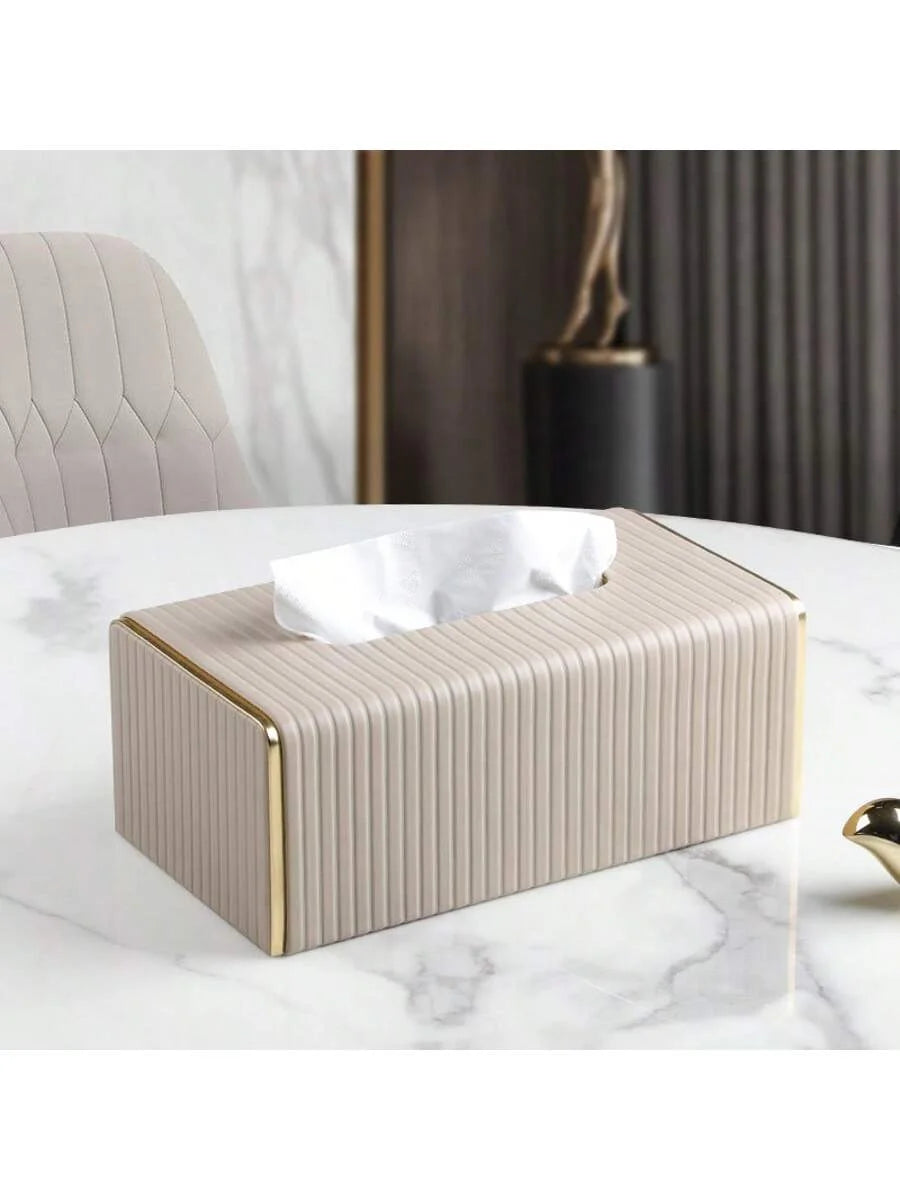 Paper towel holder suitable for bathroom tissue boxLeather paper towel holder is suitable for bedroom, dining table, office