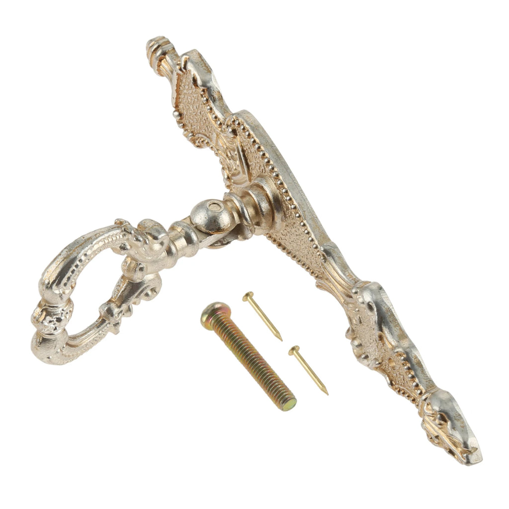 Antique Silver Gold Drawer Cabinet Knobs Furniture Handles Door Pulls for Cupboard Kitchen Retro Hardware Home Decor with Screw