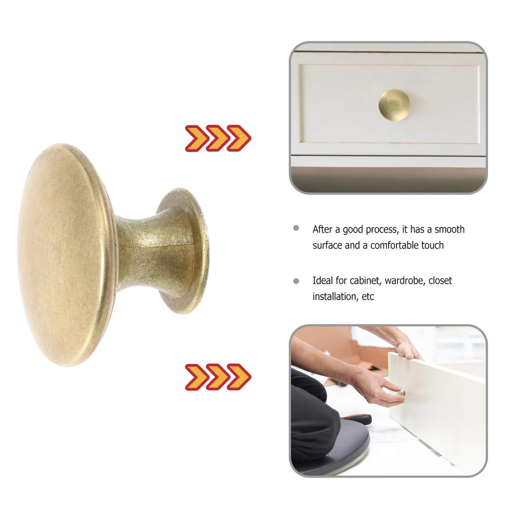 12Pcs Kitchen Cabinet Handles Brass Drawer Small Knobs Door Cupboard Wardrobe Drawer Door Knobs Cupboard Cabinet Pull Handles