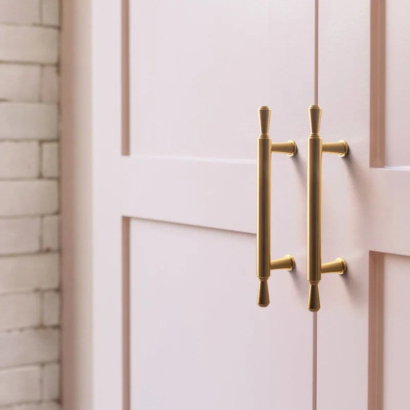 Long Kitchen Cabinet Hardware Cupboard Handles T Bar Furniture Hardware Drawer Pulls Rose Gold Door Handle Kitchen Accessories