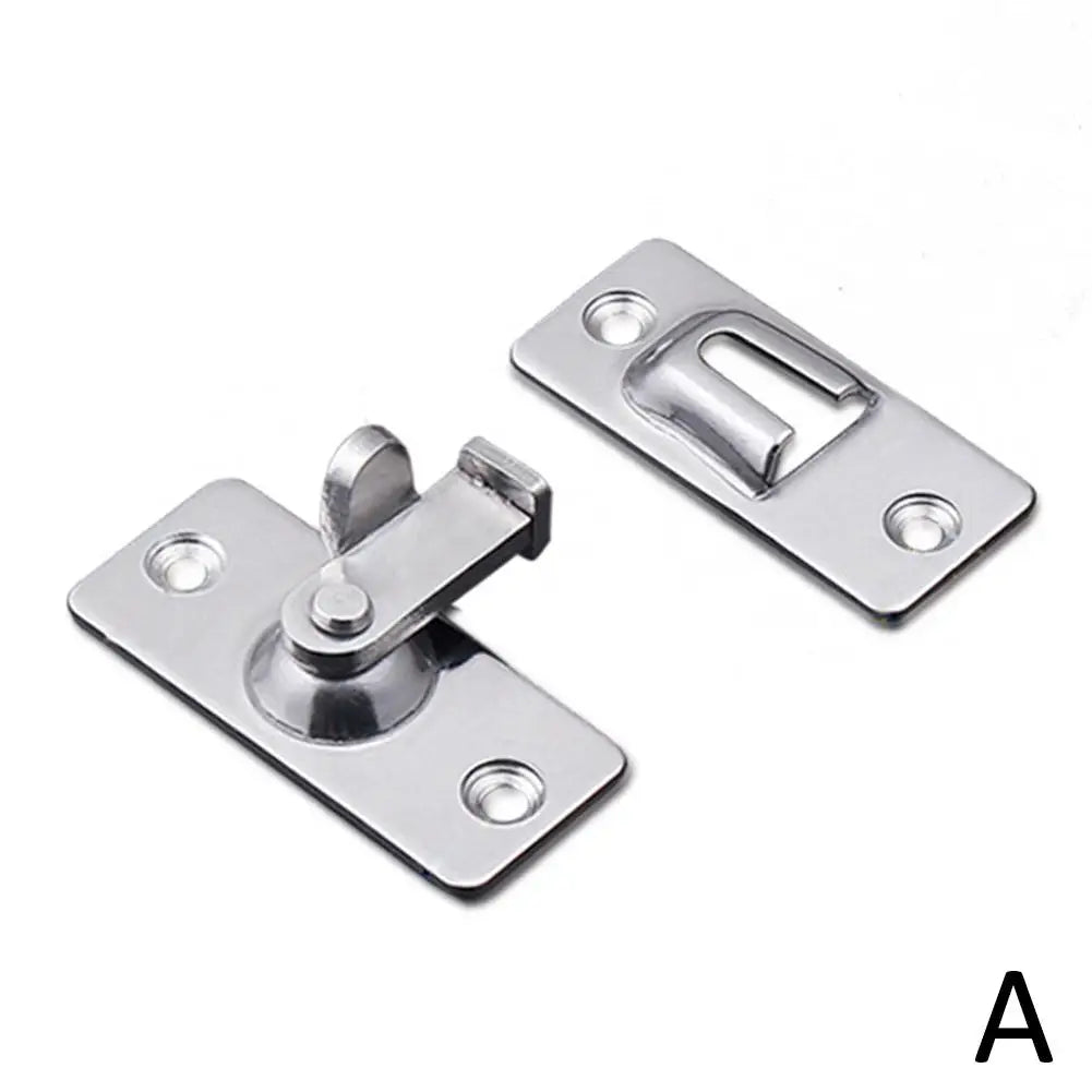 Door Lock Guard Latch Bolt 90 Degree Steel Toggle Latch Sliding Barn Door Lock Wine Cabinet Closet Right Angle Lock