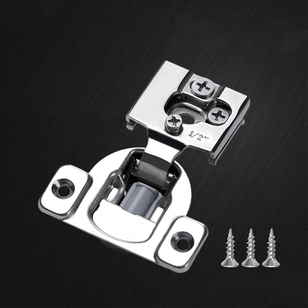 2Pcs Soft Closing Cabinet Hinge Overlay Self Slow Close Door Hinges for Kitchen Cabinets Face Frame Concealed Hinges Door Damper