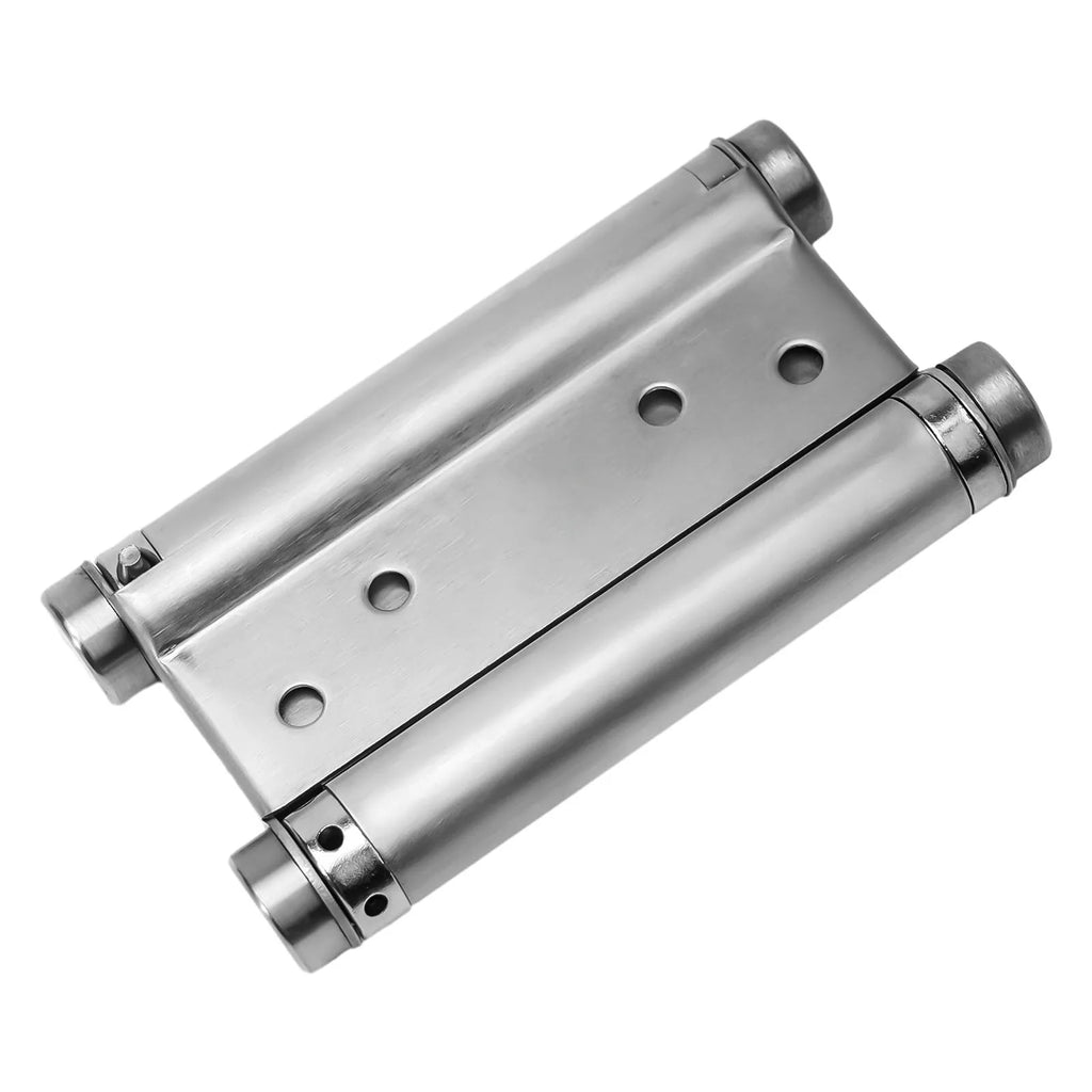 Double Spring Hinge Two-Way Free Door Hinge Stainless Steel  Automatic Door Closing Garage Door Hinges Fence Dedicated Hardware