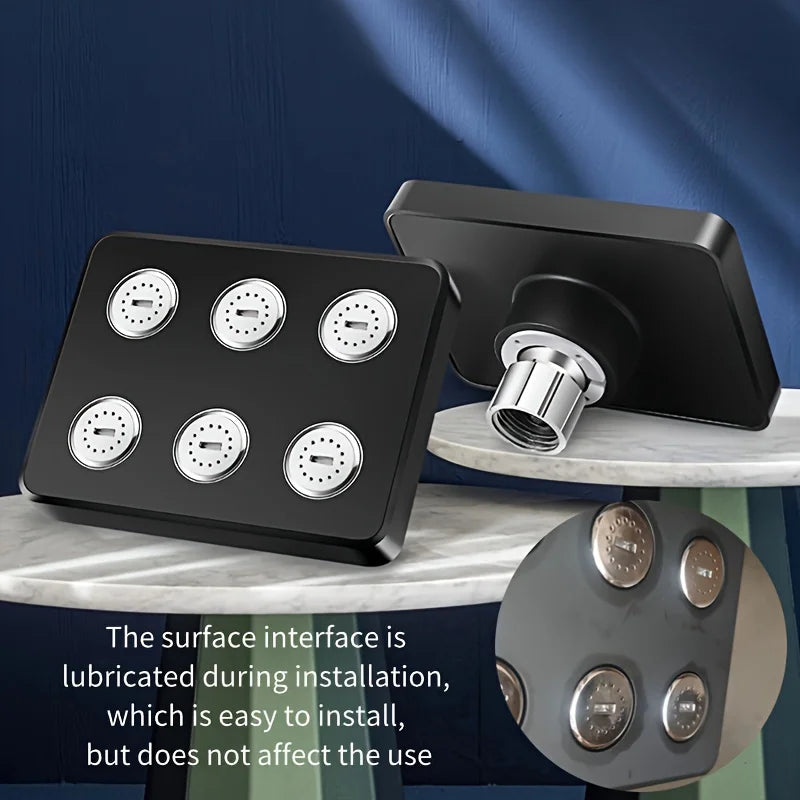 Upgrade Your Bathroom with this Supercharged Wall-Mounted Shower Head! bathroom accessories, shower head