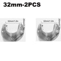 304 Stainless Steel Flange Seat Wardrobe Hanger Rod Fixing Hardware Accessories Curtain Rod Tube Hook Fixed Support Bracket Seat