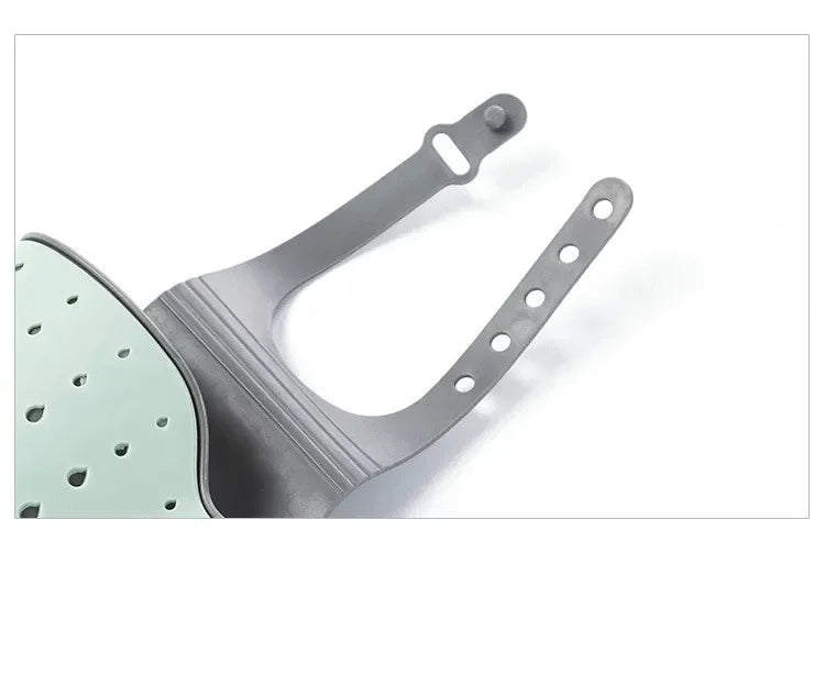 Bathroom and Kitchen Sink Accessories: Storage Holder with Suction Cup for Soap, Sponge and Drain Rack