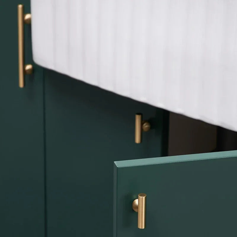 Creative Brass Cabinet Handle New High-end Modern Minimalist Drawer Cabinet Wardrobe Door  Light Luxury Cabinet Long Handle