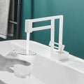 BAKALA Modern Basin Faucets Black Sink Mixer Taps Brass Bathroom Taps Square Vessel Sink Faucet Black Basin Mixer Cold Hot Water