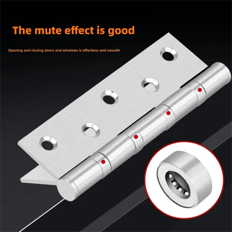 Door Hinges Stainless Steel Ball Bearing Hinge Door Hinges For Interior and Exterior Doors Square Corner Heavy Duty Wood Doors