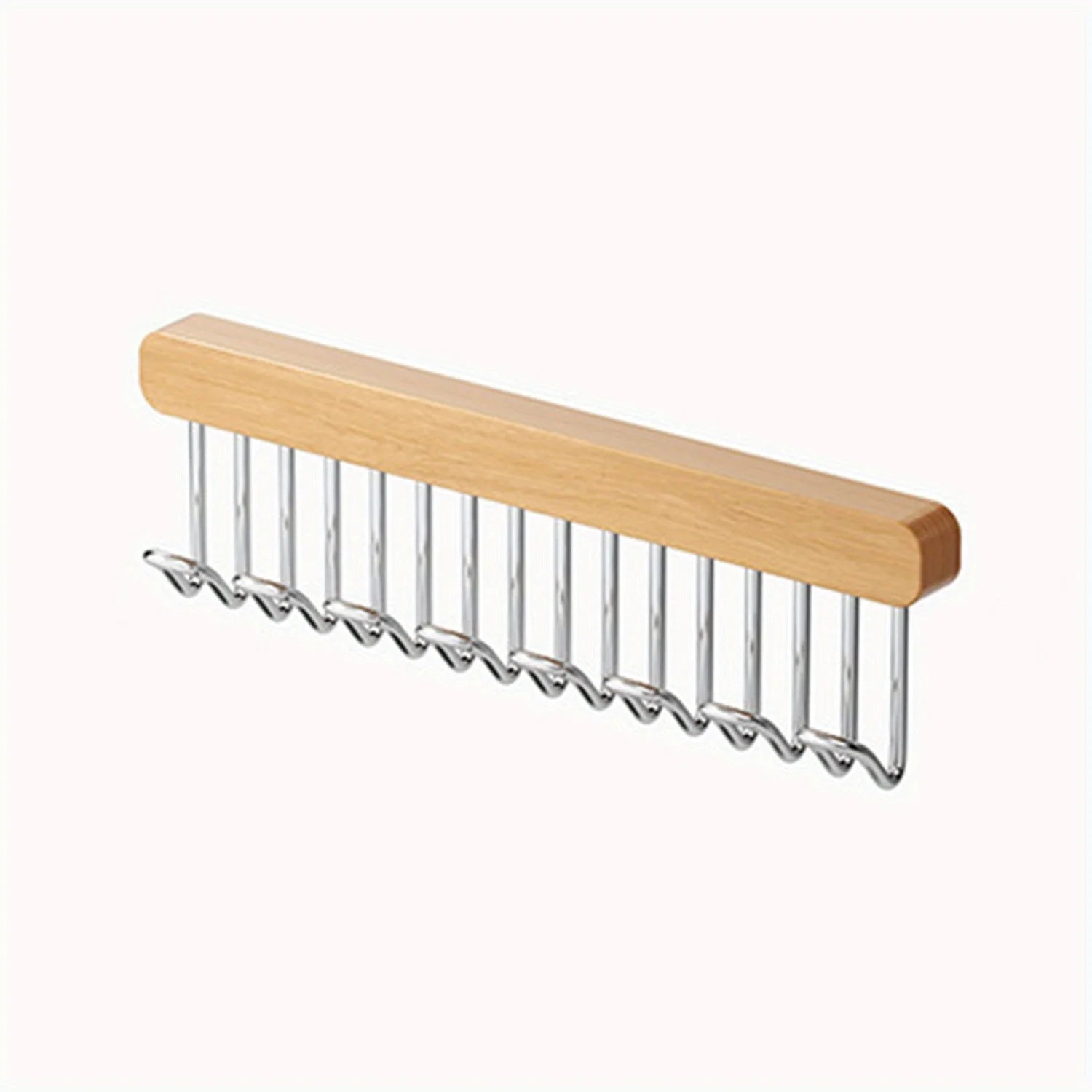 Clothes Hanger Bar for Closet Multifunctional Pull Out Hook Rack Wardrobe Sliding Rack Space Saving Closet Rod for Ties Scarves