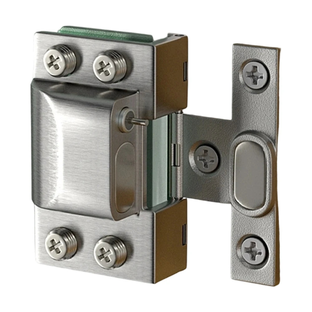 Stainless Steel Hydraulic Hinge For Glass Doors, U-Clip Design, Easy No-Punch Installation Door Clip Folding Hardware