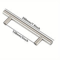 12 Pcs Modern Stainless Steel Cabinet Pulls Modern Arch Design Brushed Metal Furniture Drawer Pull Hardware Pulls Bar Handle