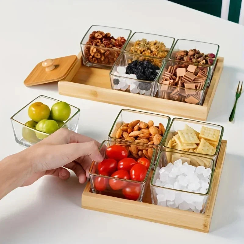 Rectangular WOOD Tea Tray Wooden Serving Tray Plate Fruit Bread Food Storage Tray Tableware Stand Home Kitchen Supplies