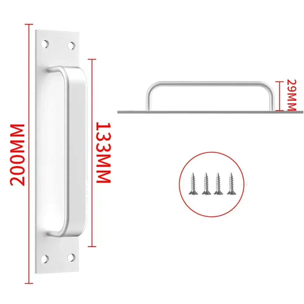 1pc Door Handle Aluminum Alloy Window Cabinet Balcony Sliding Door Pull Closet Furniture Hardware Home Improvement