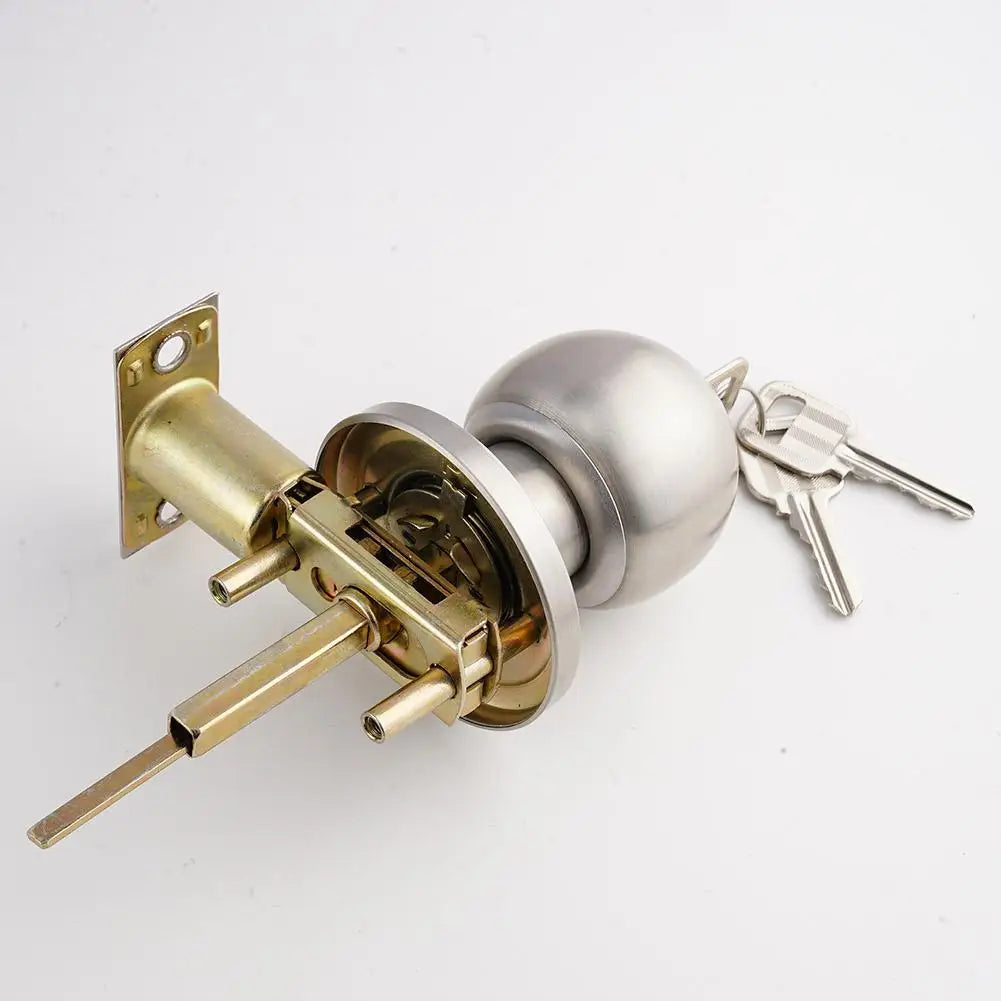 Universal Door Handle Knobs Bathroom Entrance Locks Accessories Bedroom Living Room Lock With Keys Door Lock