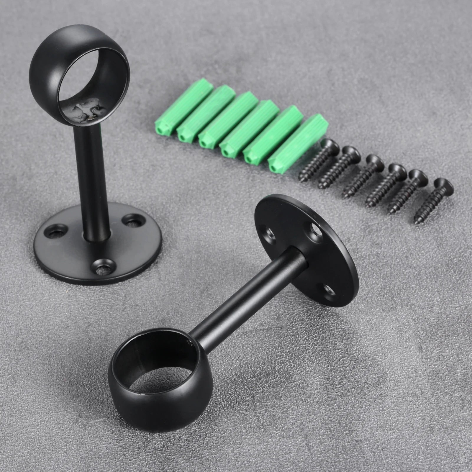 2pcs Flange Rod Holders Wardrobe Hanger Pipe Bracket for Clothes Pole Curtain Rods Ceiling Fixed Support Clamps 16/19/22mm